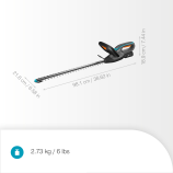 Gardena Nůžky na živý plot EasyCut 55/18V, sada