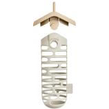 Krmítko na lojové kuličky Cosy suet ball feeder, houbová béžová, 10 cm