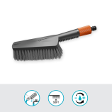 Gardena Cleansystem ruční kartáč M, měkký, s přípojkou na hadici, k čištění menších ploch