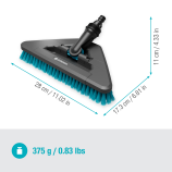 Gardena Cleansystem ruční kartáč tvrdý flex, čisticí kartáč, odolné povrchy