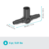 Gardena T-kus pro rozstřikovací trysky / koncové kapátka 4,6 mm (3/16")