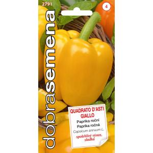 Dobrá semena Paprika zelená Quadrato D´asti Giallo 0,4g žlutá