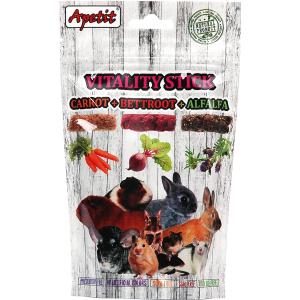 Apetit hlodavec mrkvové, řepné a vojtěškové tyčky Vitality Stick 120 g