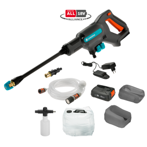 Gardena Akumulátorový středotlaký čistič AquaClean 24/18 V P4A Premium – sada