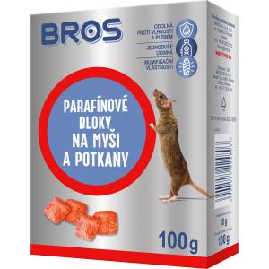Bros parafinové bloky na myši, krysy a potkany