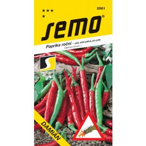 Semo Paprika zelená pálivá chili Damián červená 0,4g SHU 35 000
