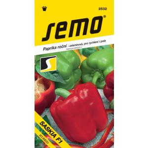 Semo Paprika zelená sladká F1 Saskia F1 rychl,pole 15s